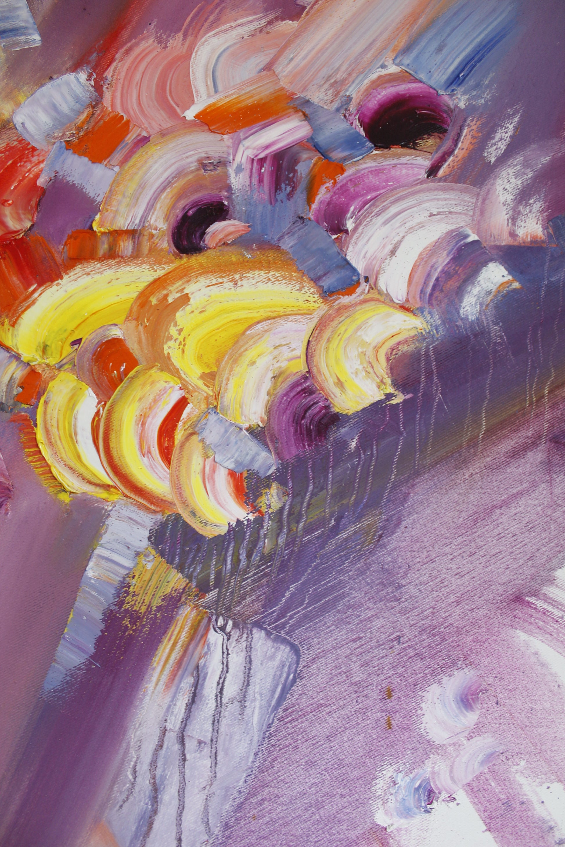 Colorful abstract painting with a focus on vibrant hues, interior painting, painting for sale